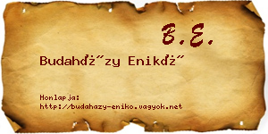 Budaházy Enikő névjegykártya