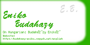 eniko budahazy business card